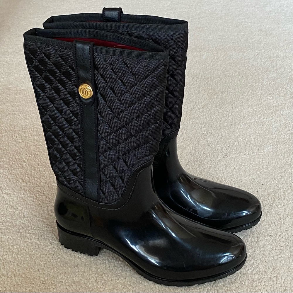 Tommy Hilfiger Quilted Rain Boots